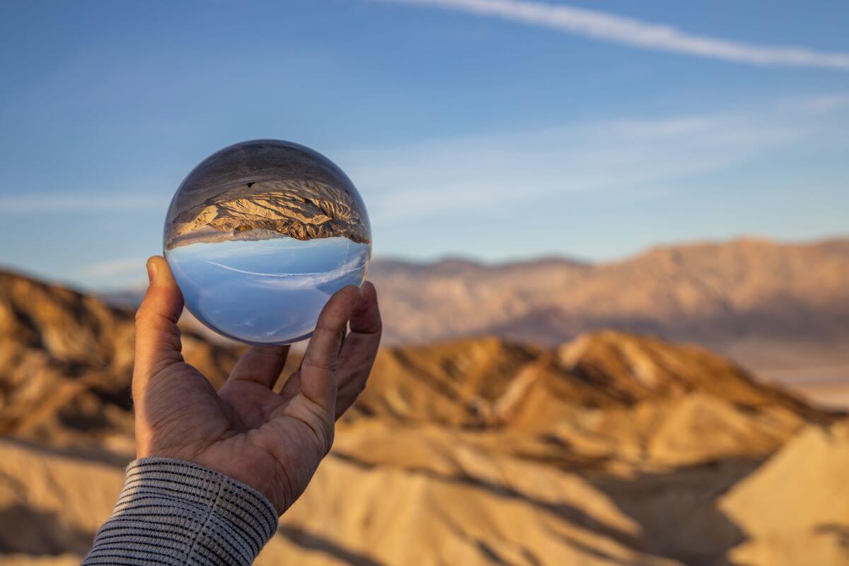 Glaskugel Fotografie mit einem Lensball