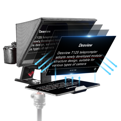 Desview T12S - Teleprompter für 12,9" Smartphones & Tablets