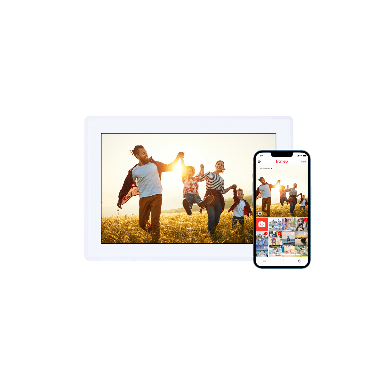 Smarter Bilderrahmen | 10" Diagonale | Wifi | App Steuerung | Model 100