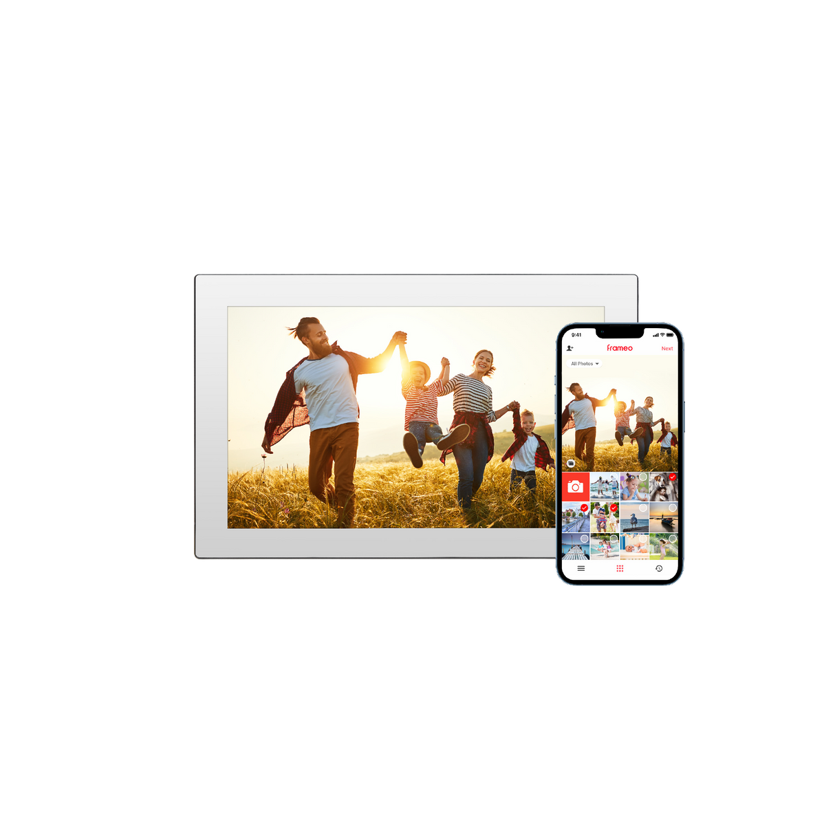 Smarter Bilderrahmen | 10" Diagonale | Wifi | App Steuerung | Spiegel | Modell 101