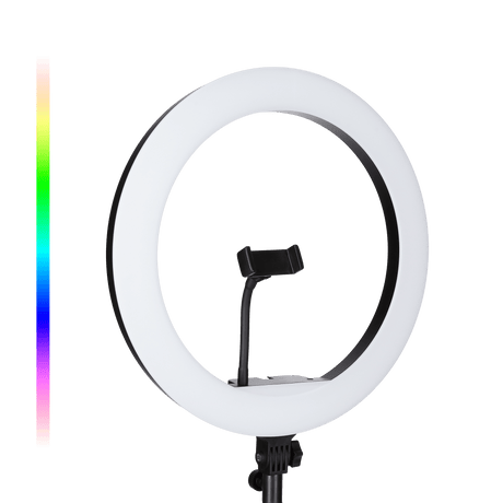 Rollei LED Licht B-Ware: LUMIS Slim RGB - LED-Ringlicht - Schwarz